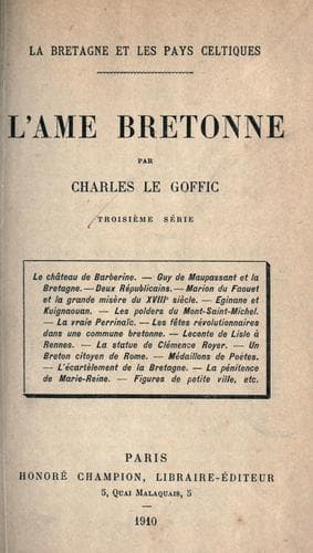 Tapa de L'âme bretonne