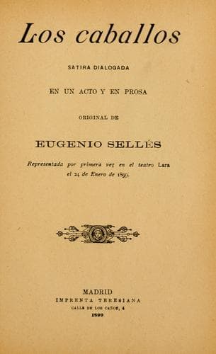 Tapa de Los caballos