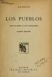 Tapa de Los pueblos, ensayos sobre la vida provinciana