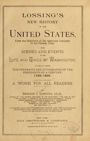 Tapa de Lossing's new history of the United States, from the discovery of the American continent to the present time