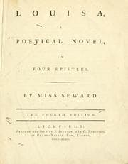 Tapa de Louisa, a poetical novel, in four epistles