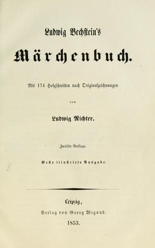 Tapa de Ludwig Bechstein's Märchenbuch