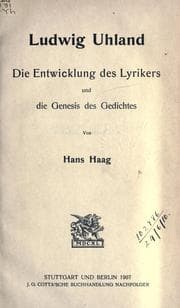 Tapa de Ludwig Uhland
