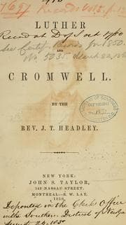 Tapa de Luther and Cromwell