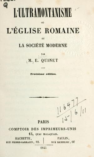 Tapa de ultramontanisme