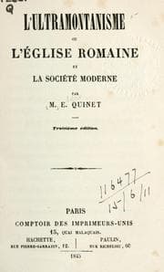 Tapa de L' ultramontanisme