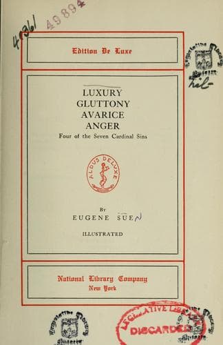 Tapa de Luxury, Gluttony, Avarice, Anger