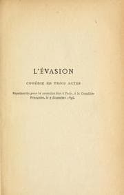Tapa de L' évasion