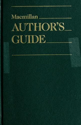 Tapa de The Macmillan author's guide.