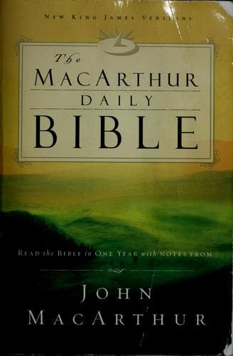 Tapa de The MacArthur daily Bible