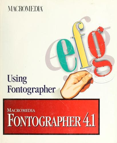 Tapa de Macromedia Fontographer 4.1