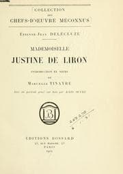 Tapa de Mademoiselle Justine de Liron