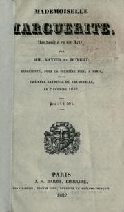 Tapa de Mademoiselle Marguerite, vaudeville en un acte