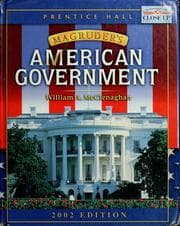 Tapa de Magruder's American government