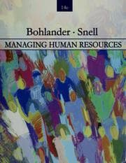 Tapa de Managing human resources