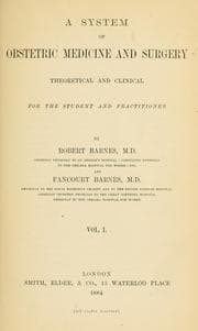 Tapa de A system of obstetric medicine and surgery, theoretical and clinical, for the student and practitioner [2/2]