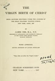 Tapa de The virgin birth of Christ