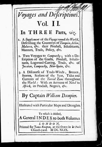 Tapa de Voyages and descriptions
