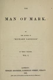 Tapa de The man of mark