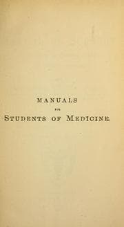 Tapa de A manual of surgery