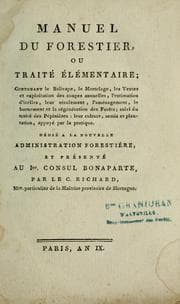 Tapa de Manuel du forestier