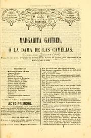 Tapa de Margarita Gautier, o, La dama de las camelias