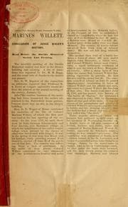 Tapa de Marinus Willett