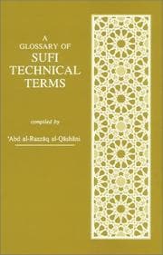 Tapa de A glossary of Sufi technical terms