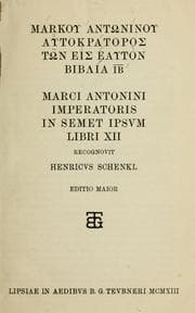 Tapa de Markou Antōninou autokratoros Tōn eis heauton biblia 12