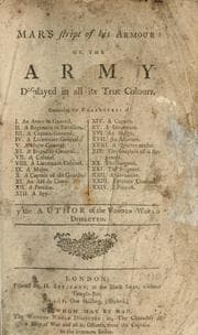 Tapa de Mars stript of his armour, or, The army displayed in all its true colours ..