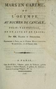 Tapa de Mars en carême, ou, L'Olympe au rocher de Cancale