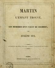 Tapa de Martin l'enfant trouvé, ou, Les mémoires d'un valet de chambre