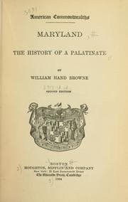 Tapa de Maryland, the history of a Palatinate