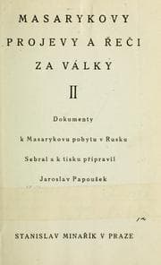 Tapa de Masarykovy projevy a ei za války
