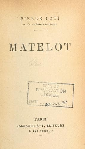 Tapa de Matelot