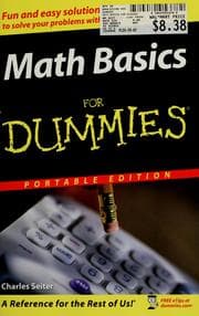 Tapa de Math basics for dummies