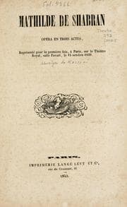 Tapa de Mathilde di Shabran