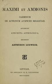 Tapa de Maximi et Ammonis carminum de Actionum auspiciis reliquiae