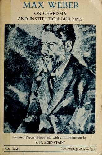 Tapa de Max Weber on charisma and institution building