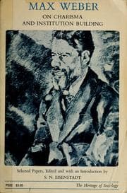 Tapa de Max Weber on charisma and institution building