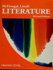 Tapa de McDougal, Littell literature--orange level--revised edition