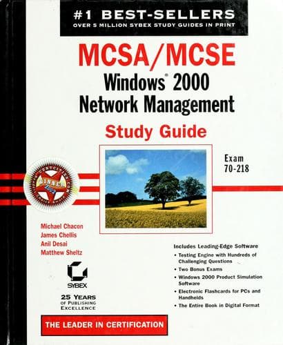 Tapa de MCSA/MCSE Windows 2000 network management study guide