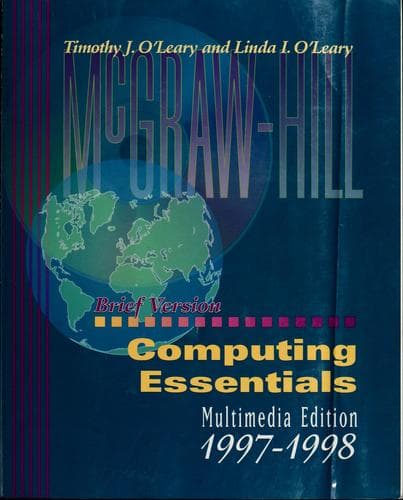 Tapa de McGraw-Hill computing essentials, 1997-1998