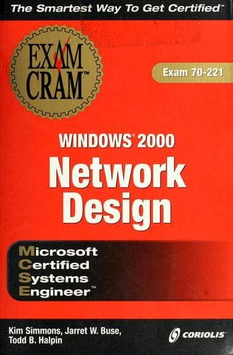 Tapa de MCSE Windows 2000 network design