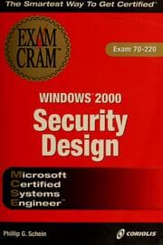 Tapa de MCSE Windows 2000 security design exam cram
