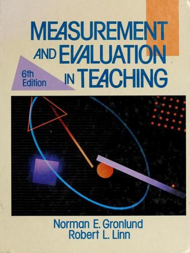 Tapa de Measurement and evaluation in teaching