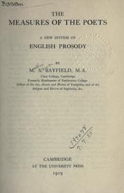 Tapa de The measures of the poets