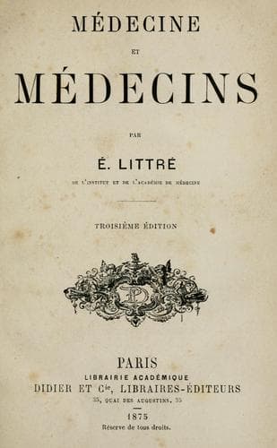 Tapa de Médecine et médecins