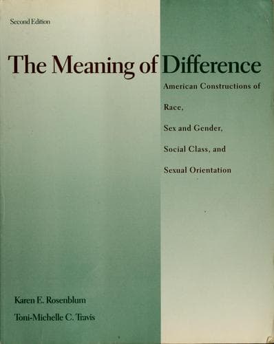 Tapa de The meaning of difference