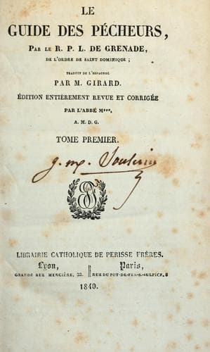 Tapa de Le guide des pécheurs